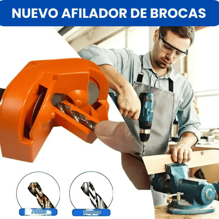 COMBO  AFILADOR DE BROCAS + KIT DE HERRAMIENTAS DE 46 PIEZAS